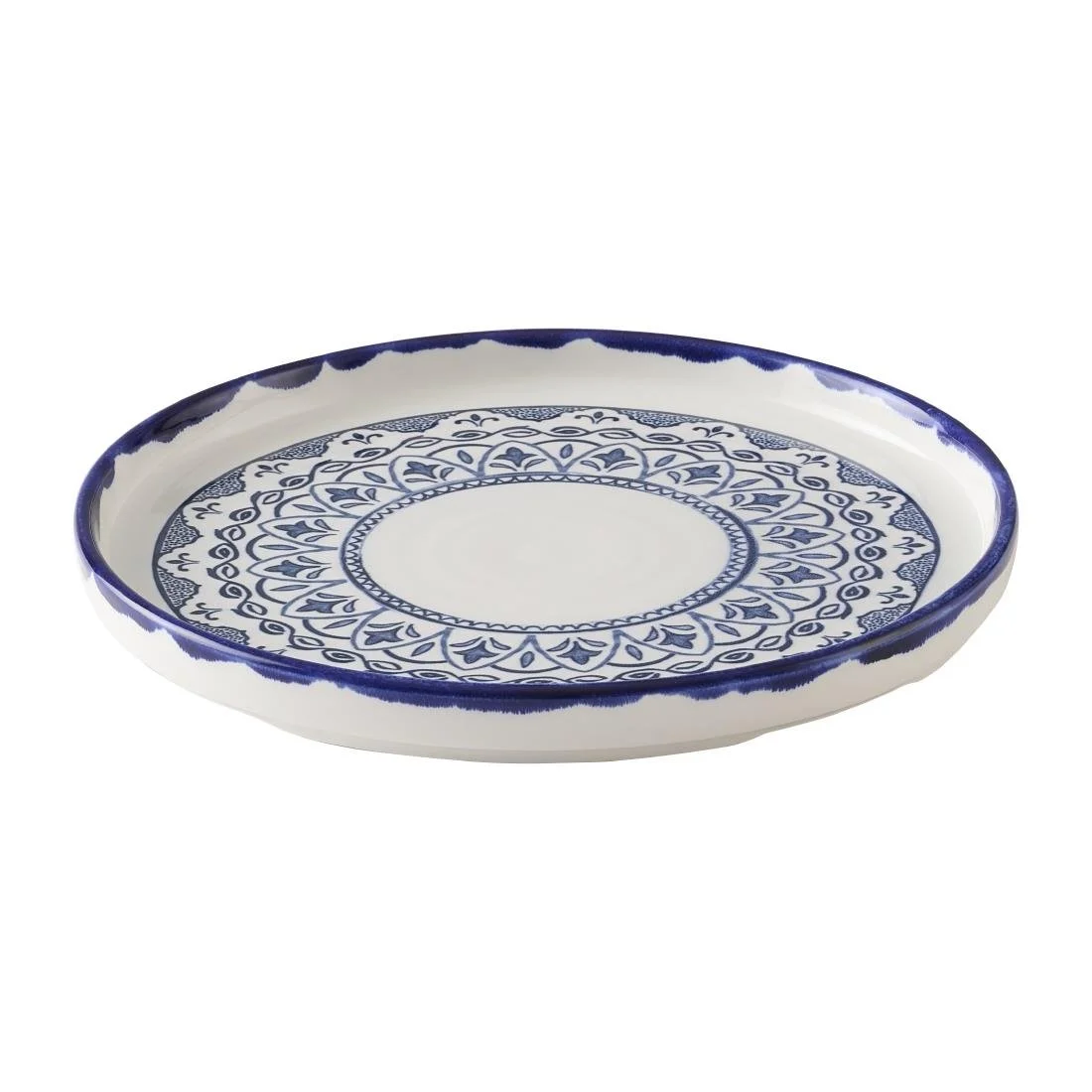 Dudson Harvest Moresque Walled Plates Blue 210mm (6 Pack) - Image 2