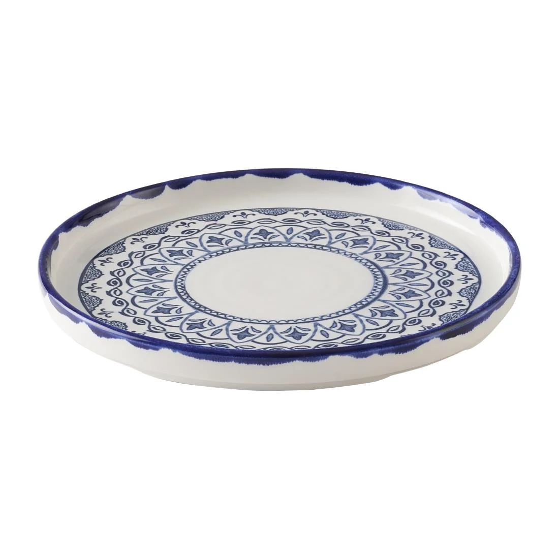 Dudson Harvest Moresque Walled Plates Blue 210mm (6 Pack) - Image 2