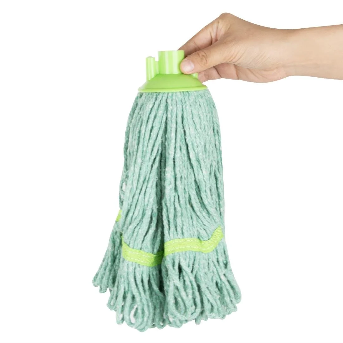 Jantex Connect Deck Mop Head Green Stripe 200g - Image 3