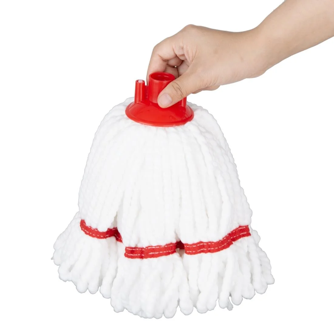 Jantex Connect Microfibre Mop Head Red Stripe 150g - Image 2