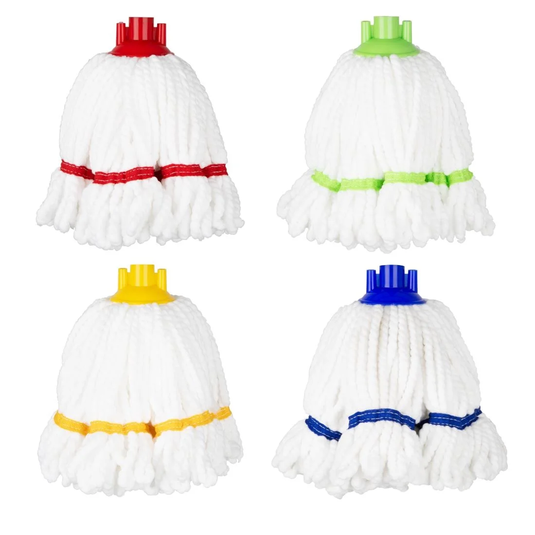 Jantex Connect Microfibre Mop Head Green Stripe 150g - Image 3
