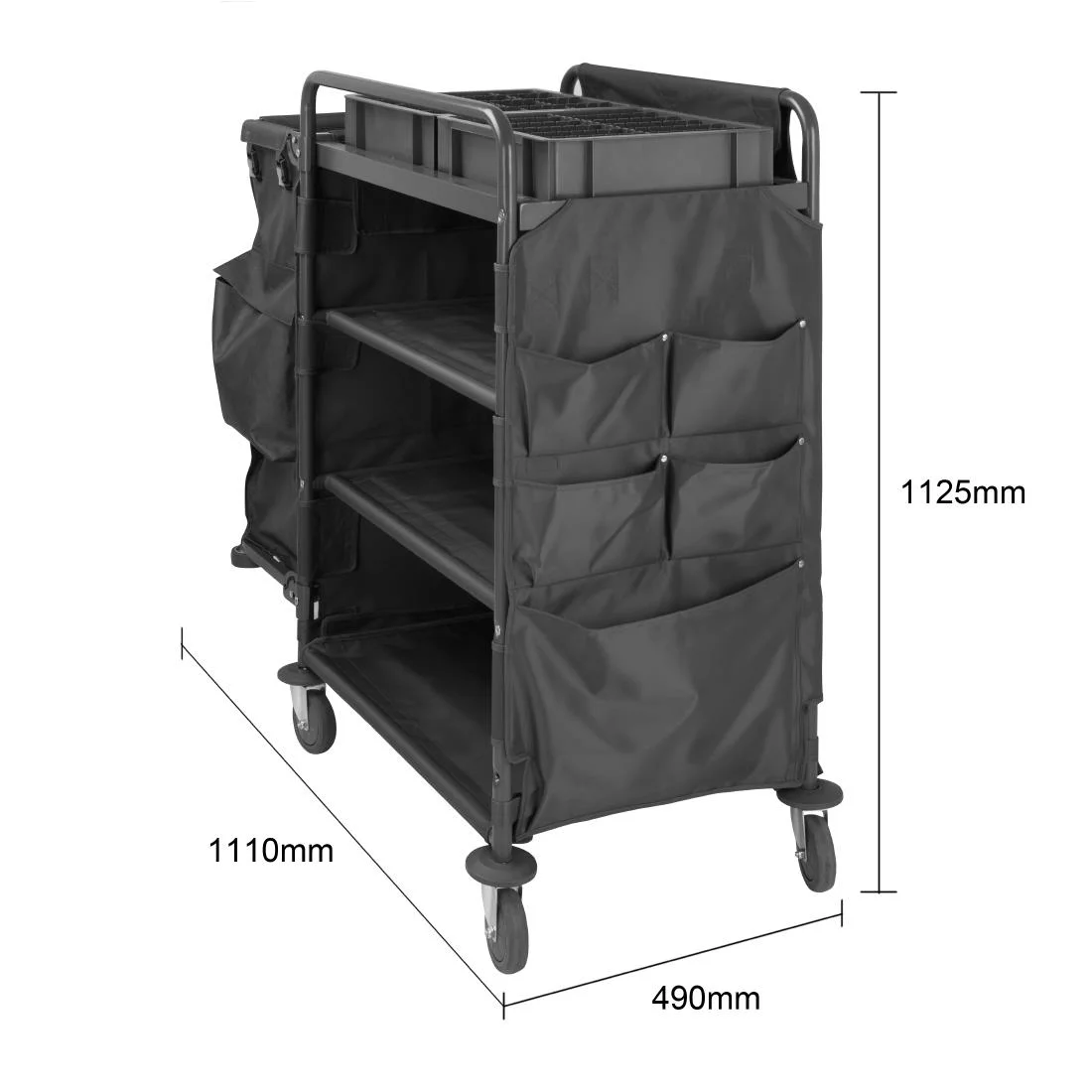 Jantex Compact Housekeeping Trolley - Image 6