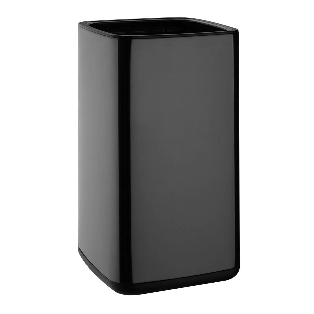 Bolero Square Waste Bin Titanium Black 7Ltr - Image 1