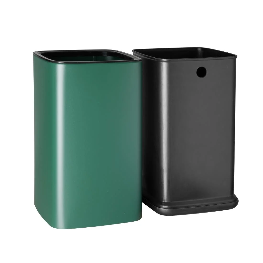 Bolero Square Waste Bin Green 7Ltr - Image 4