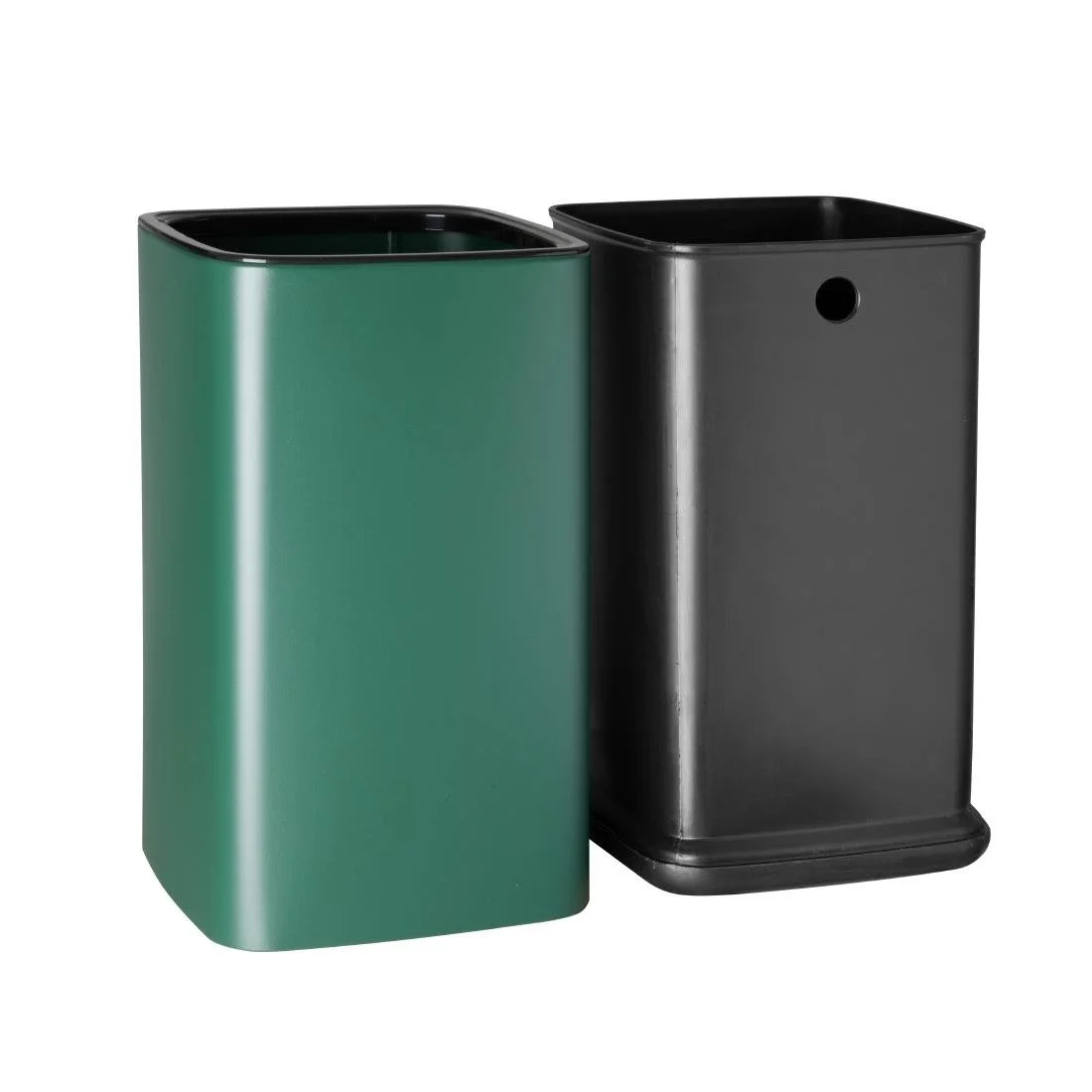 Bolero Square Waste Bin Green 10Ltr - Image 4