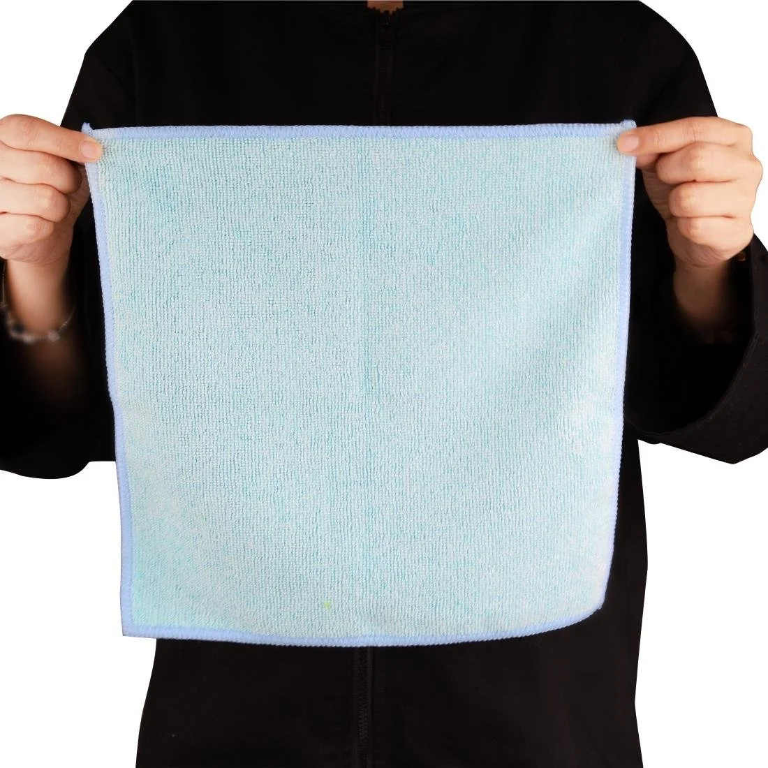 Jantex Microfibre Cloths Blue 400x400mm (5 Pack) - Image 2