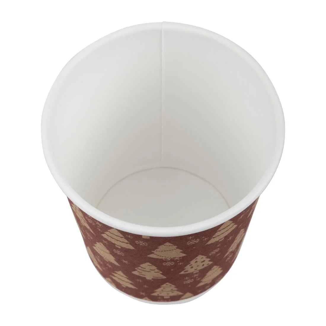 Fiesta Recyclable Christmas Double Wall Hot Cups 8oz (500 Pack) - Image 3