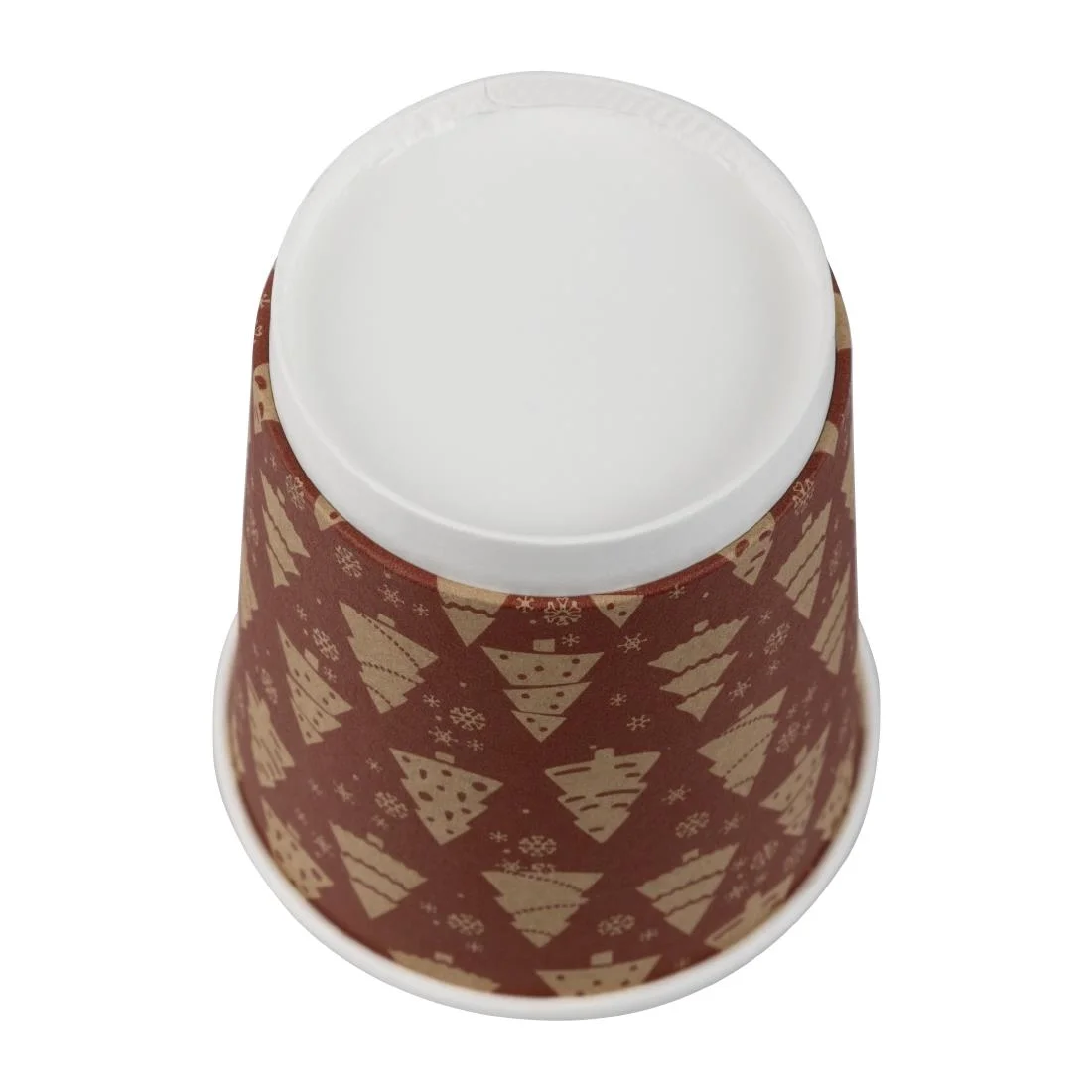 Fiesta Recyclable Christmas Double Wall Hot Cups 8oz (500 Pack) - Image 4