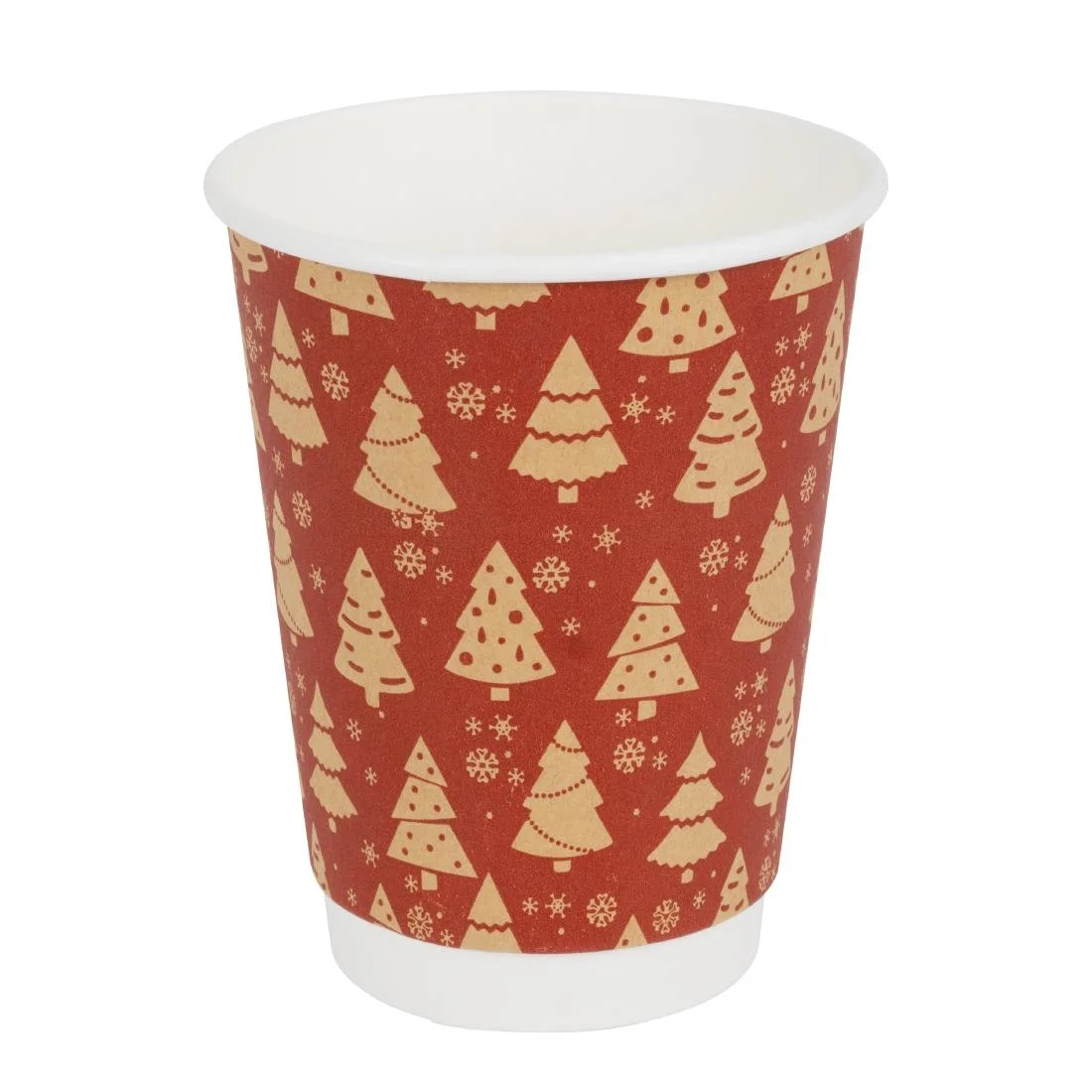 Fiesta Recyclable Christmas Hot Cup Double Wall 12oz (500 Pack) - Image 1