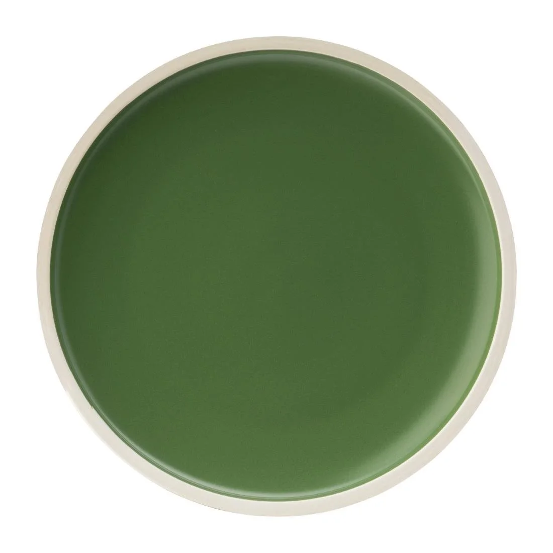 Utopia Forma Plates Forest Green 265mm (6 Pack) - Image 1