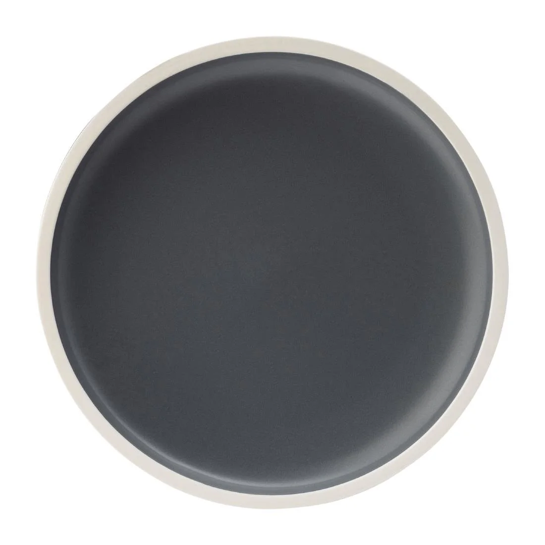 Utopia Forma Plates Charcoal 210mm (6 Pack) - Image 1