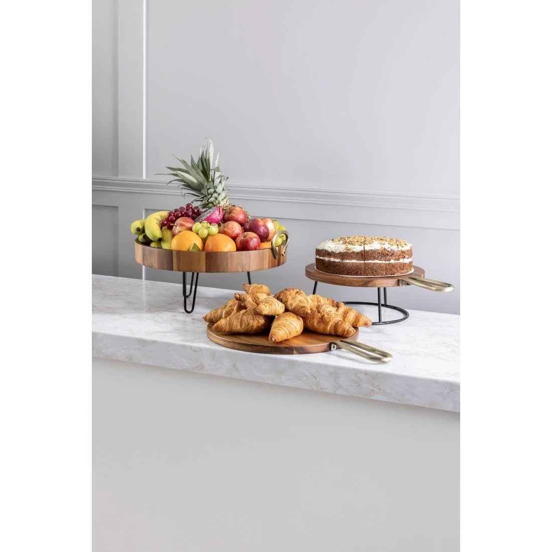 Olympia Non-Slip Multi-Round Riser Black Wire 230x260x100mm - Image 5