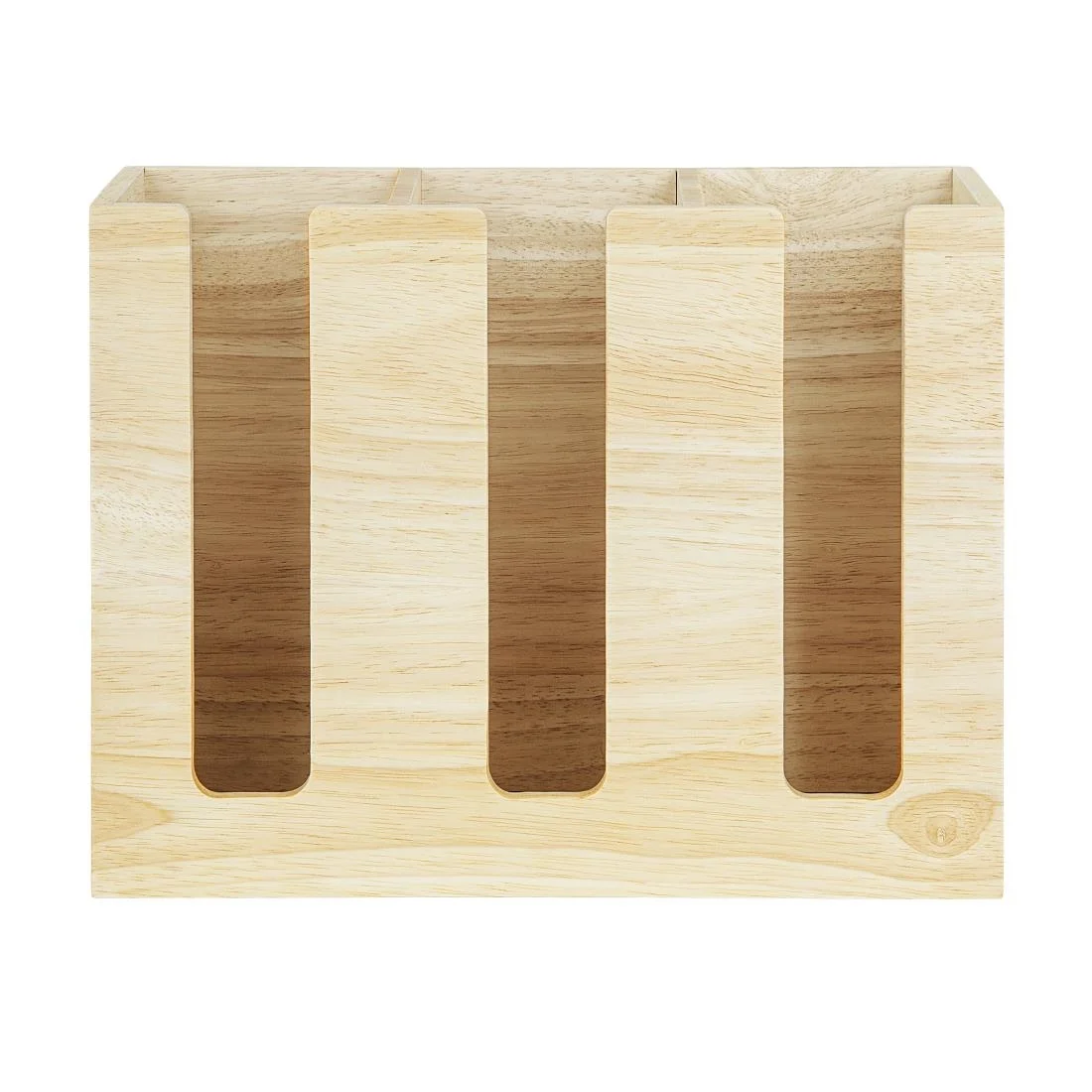 Olympia Cup Organiser Hevea Wood 340x120x240mm - Image 3