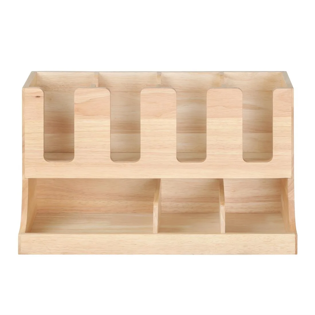 Olympia Cup and Condiment Station Hevea Wood 450x120x240mm - Image 5