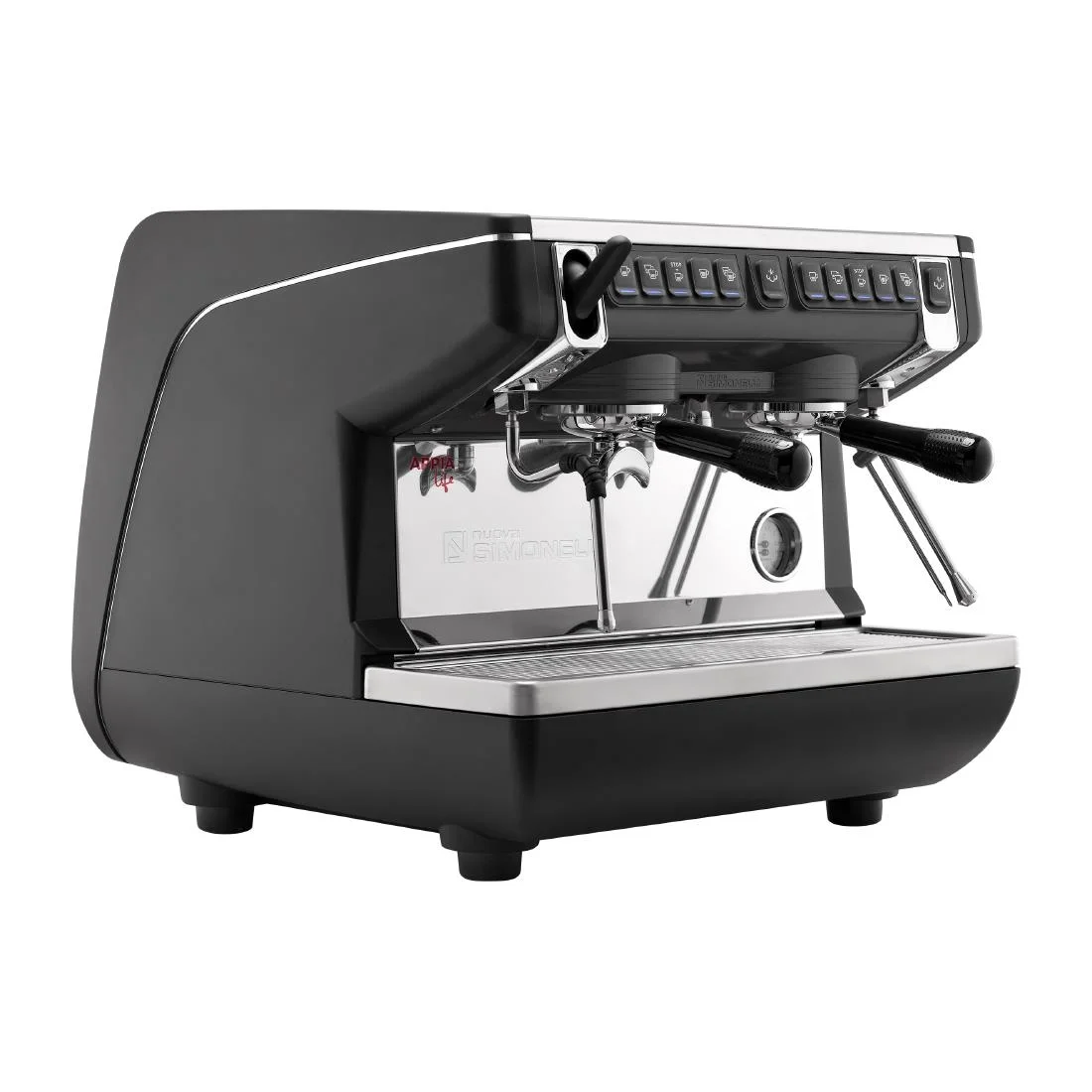 Nuova Simonelli Appia Compact 2 Group Coffee Machine with Autosteam Wand Black - Image 2