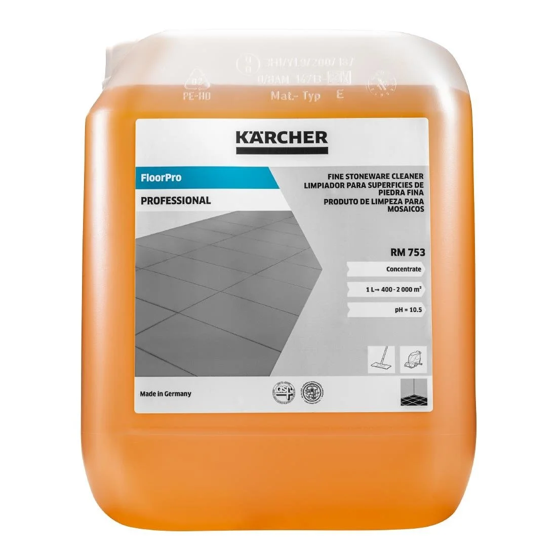 Karcher FloorPro Fine Stoneware Cleaner RM 753 - 10Ltr - Image 1