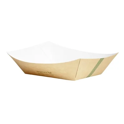 Vegware Kraft Food Tray Small 6x5" (300 Pack) - Image 2