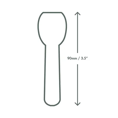 Vegware Compostable Paper Ice-Cream Spoon Tutti Frutti 90mm (2000 Pack) - Image 3