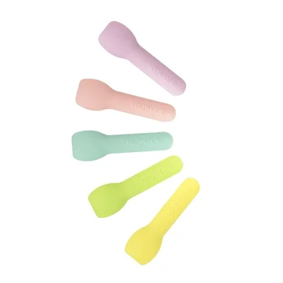 Vegware Compostable Paper Ice-Cream Spoon Tutti Frutti 90mm (2000 Pack) - Image 4