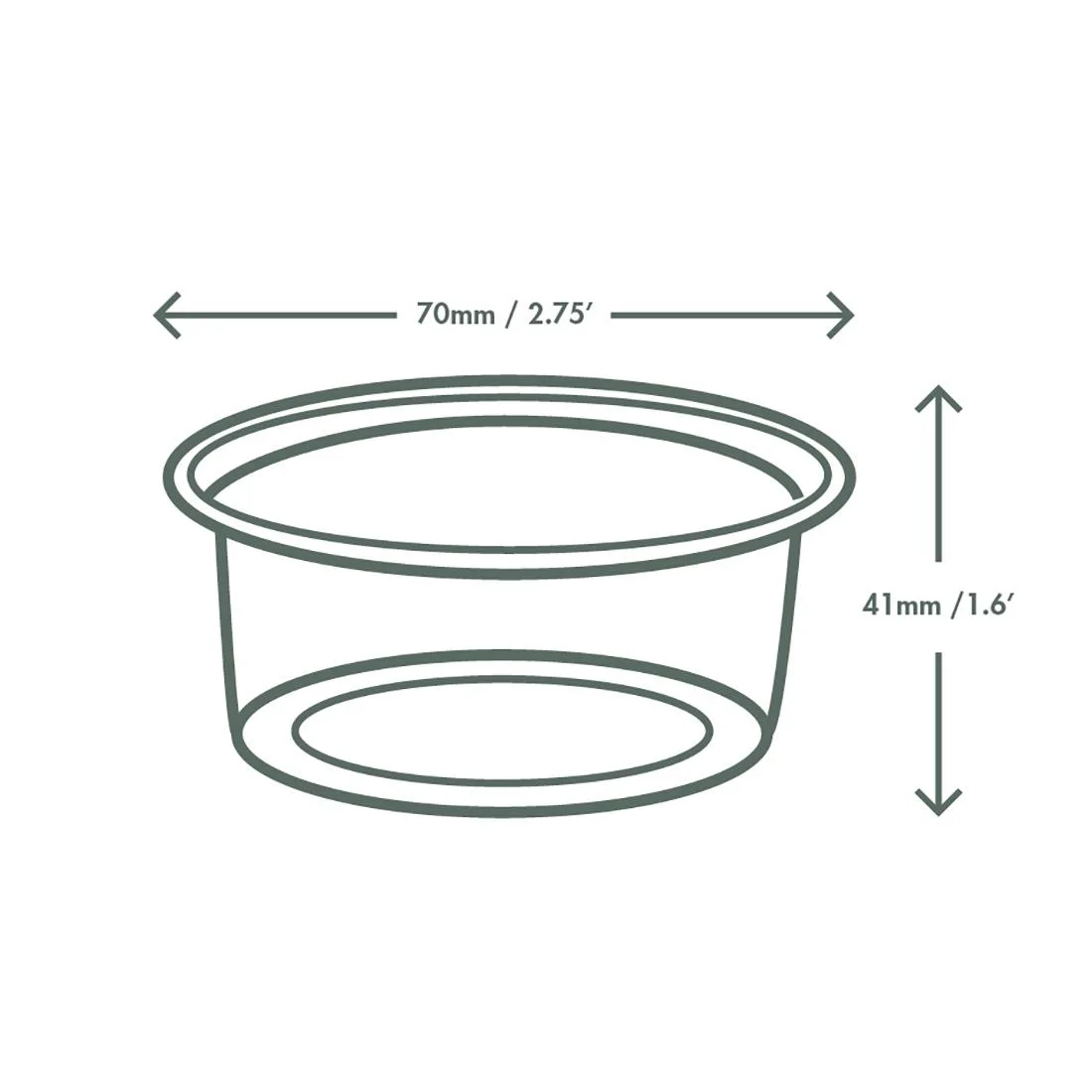 Vegware PLA Cold Portion Pots 3oz (2000 Pack) - Image 3