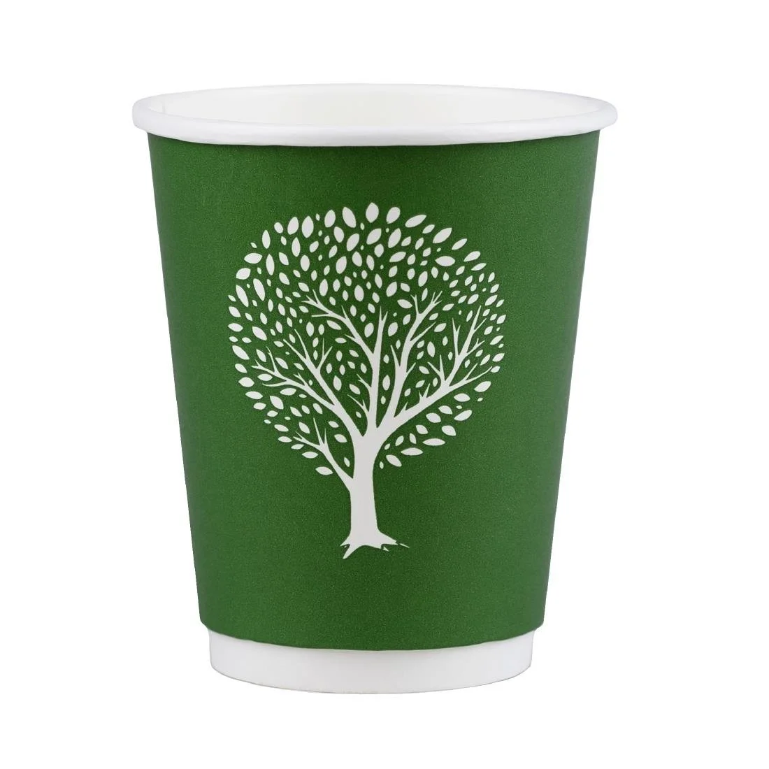 Vegware Green Tree Double Wall Hot Cups 12oz 89-Series (500 Pack) - Image 1