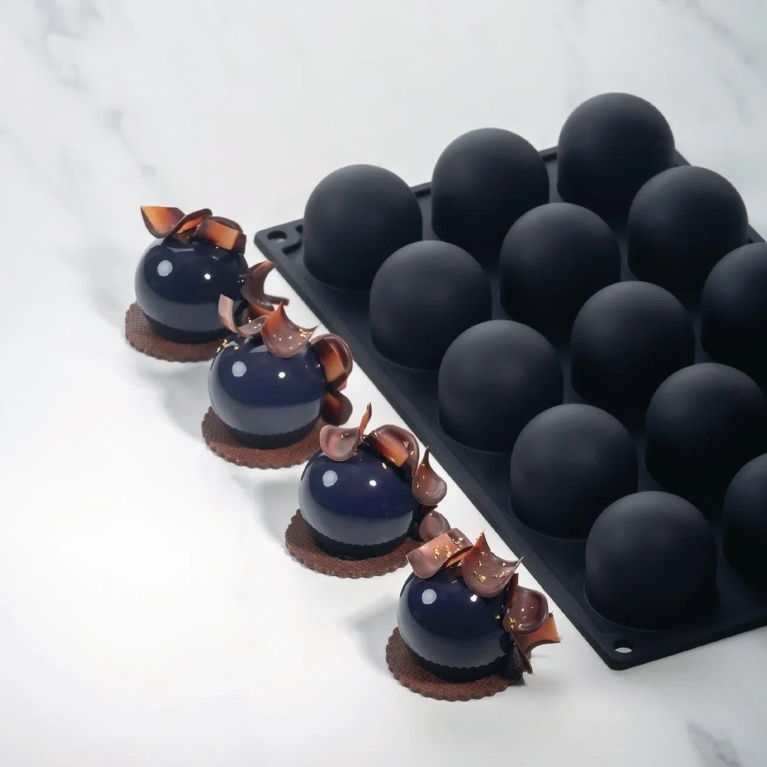 Pavoni Sphere 40ml Time Bachour Mould 300x175mm - Image 2