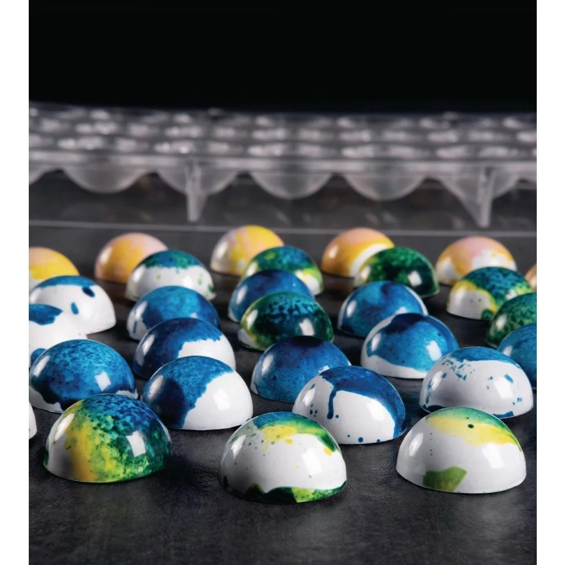 Pavoni 25x12mm Hemisphere Mould 275x175mm - Image 2