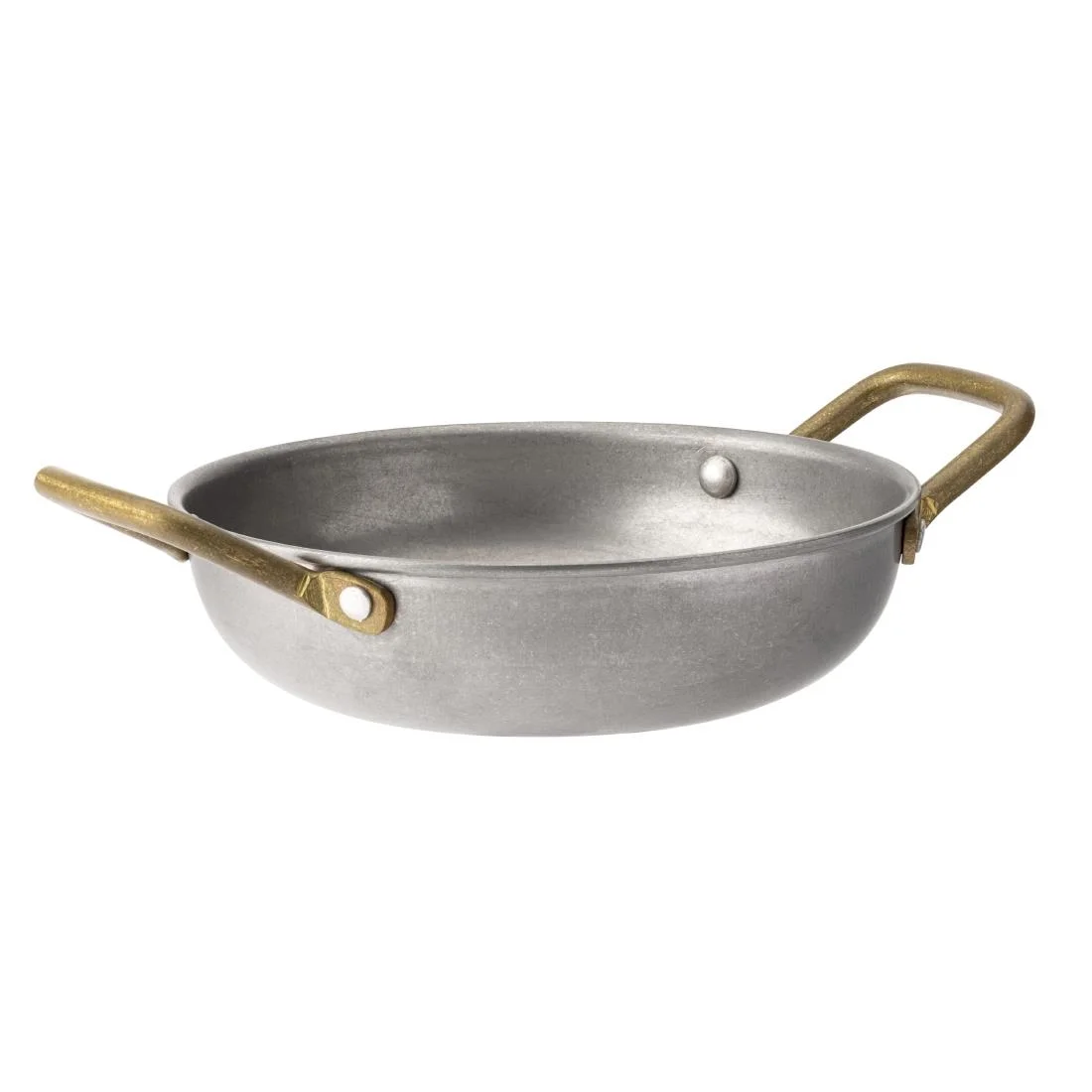 Utopia Vintage Brass Handled Dishes 150mm (6 Pack)