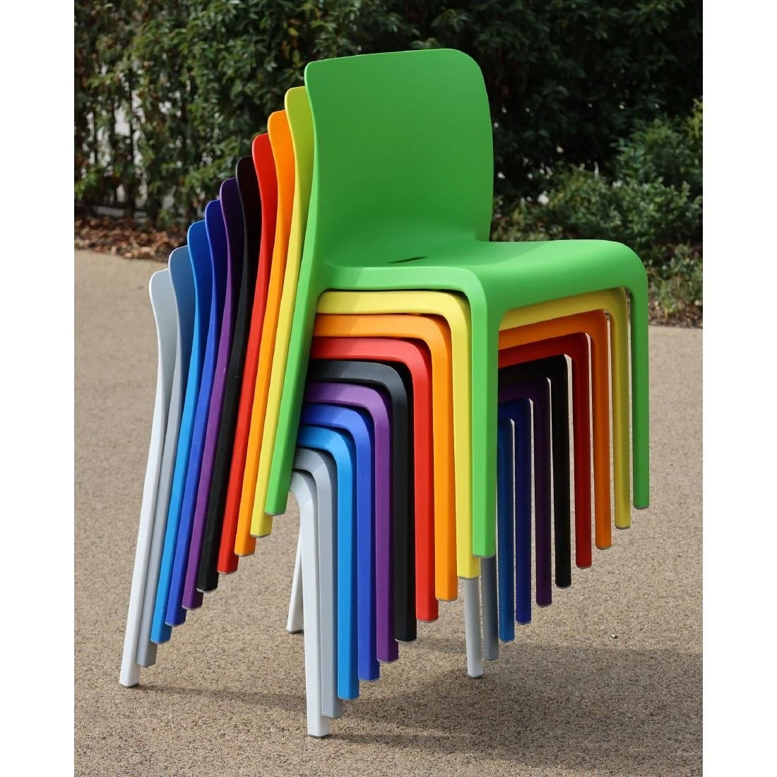 Origin POP Chair Traffic White 480x500x790mm (2 Pack) - Image 2