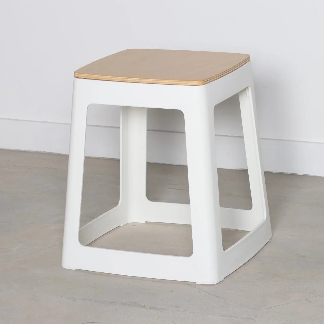 Origin Base Stool Traffic White 400x400x440mm (2 Pack) - Image 6
