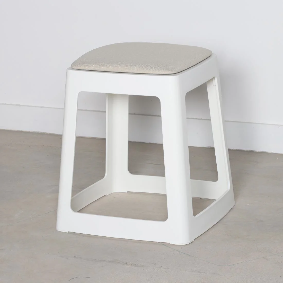 Origin Base Stool Traffic White 400x400x440mm (2 Pack) - Image 7