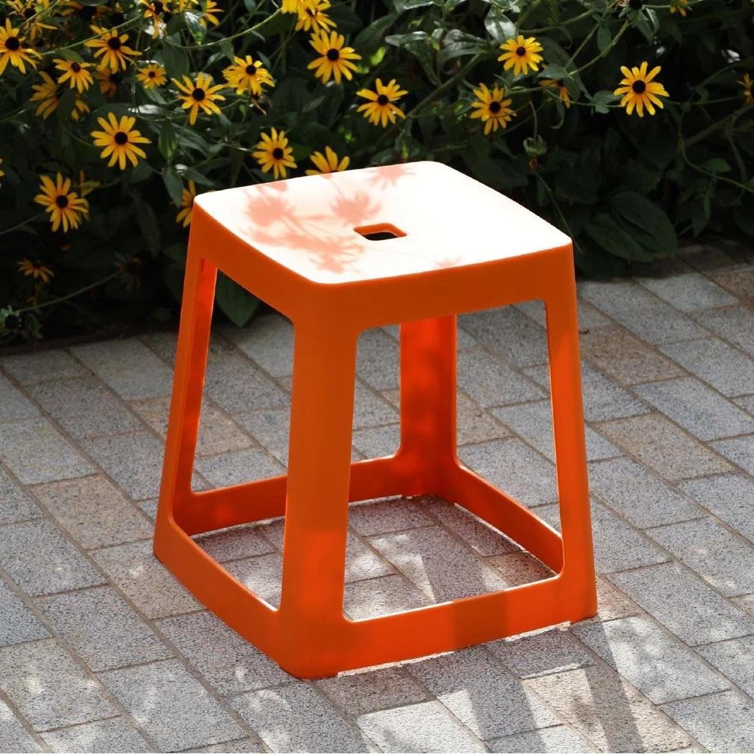 Origin Base Stool Signal Orange 400x400x440mm (2 Pack) - Image 4