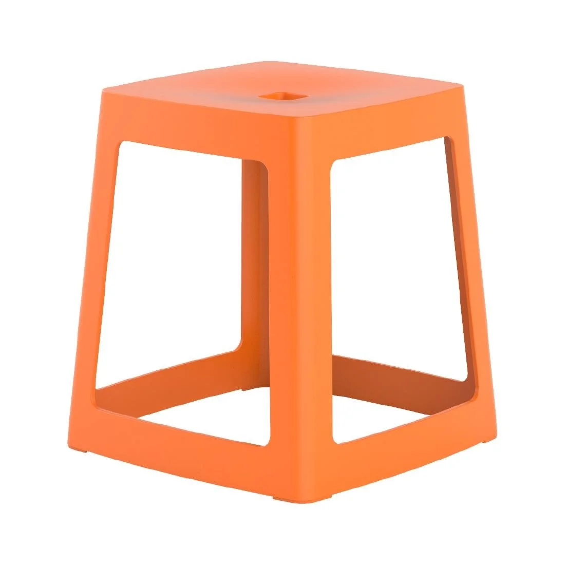 Origin Base Stool Signal Orange 400x400x440mm (2 Pack) - Image 1