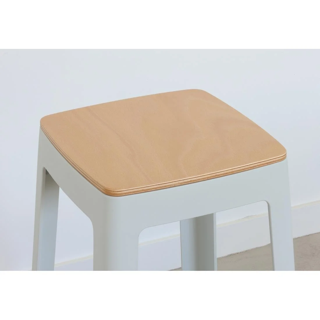 Origin Base Stool Light Grey 400x400x440mm (2 Pack) - Image 9
