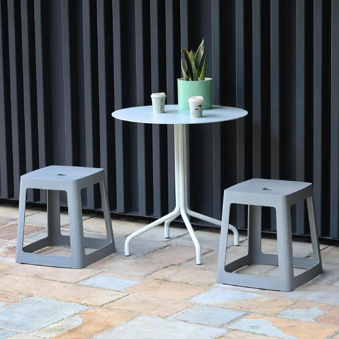 Origin Base Stool Mouse Grey 400x400x440mm (2 Pack) - Image 10