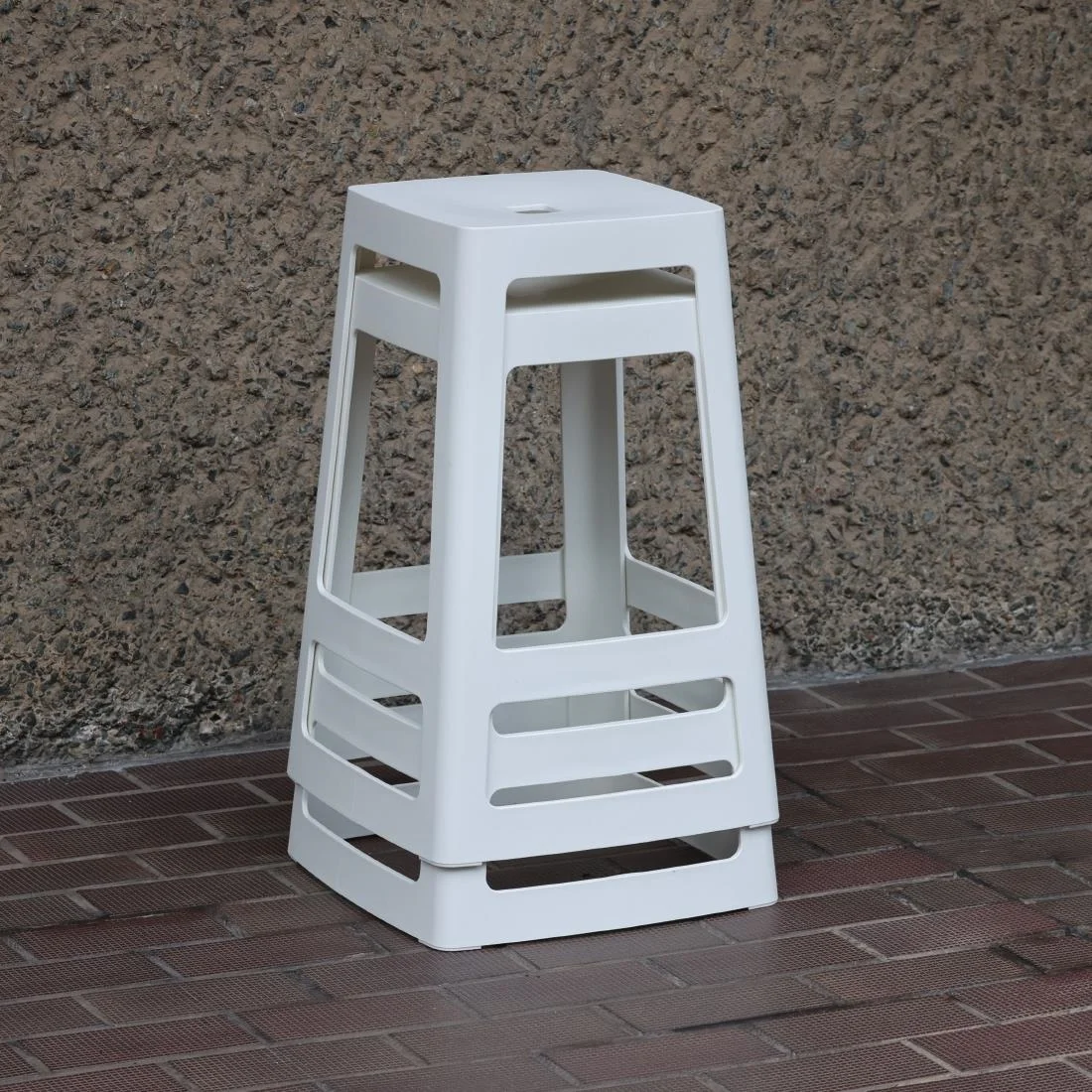 Origin Base Mid Stool Traffic White 430x430x650mm (2 Pack) - Image 10