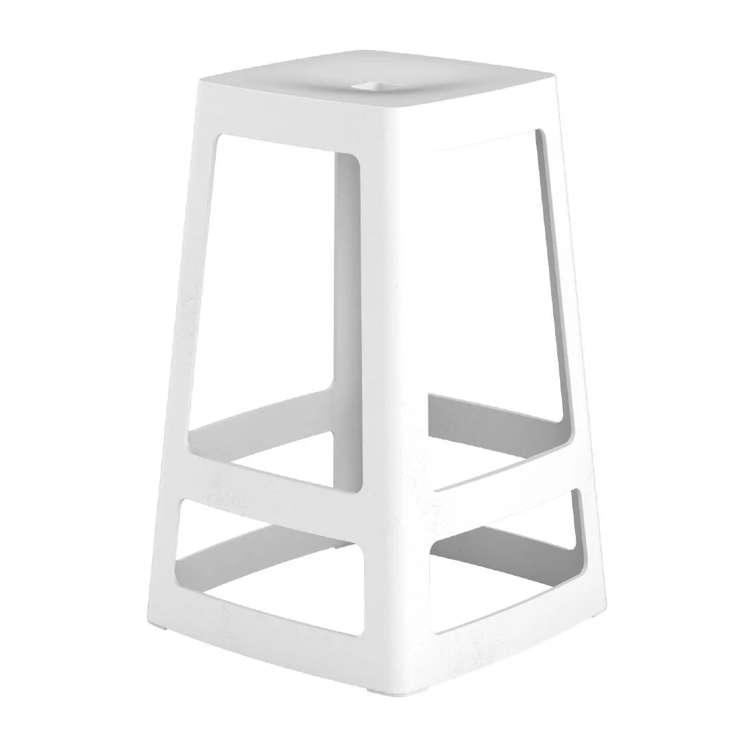 Origin Base Mid Stool Traffic White 430x430x650mm (2 Pack)