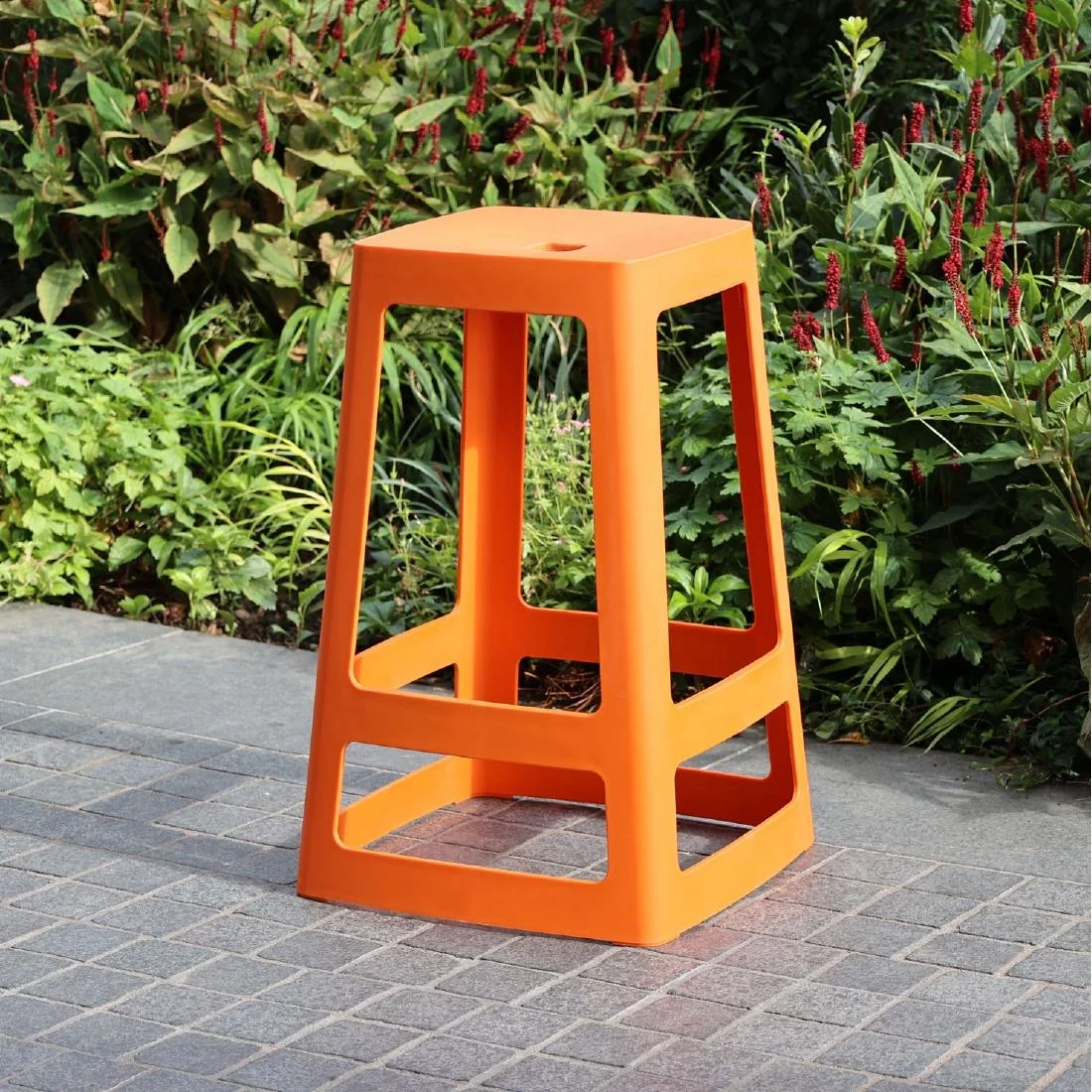Origin Base Mid Stool Signal Orange 430x430x560mm (2 Pack) - Image 2