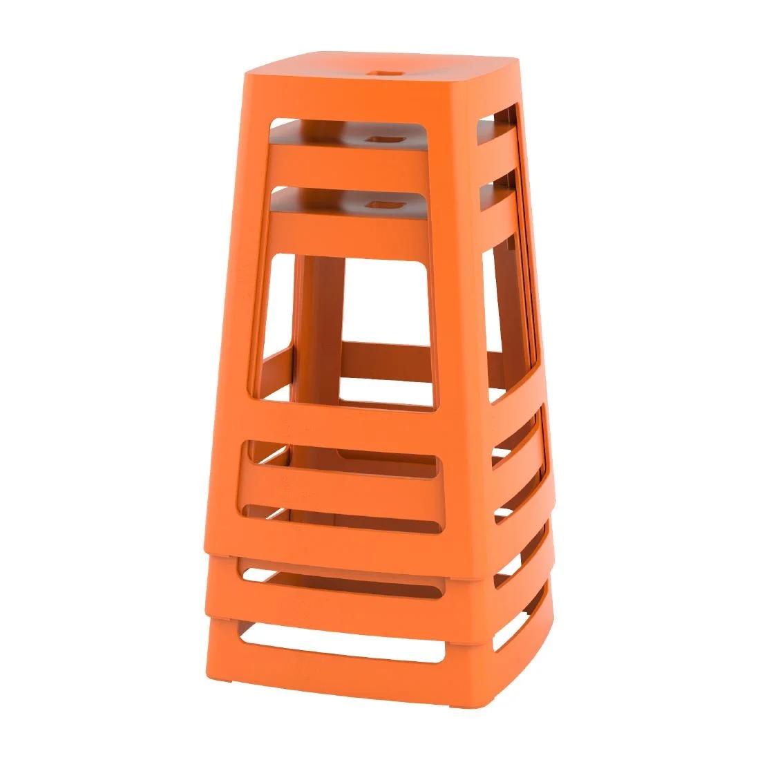 Origin Base Mid Stool Signal Orange 430x430x560mm (2 Pack) - Image 8