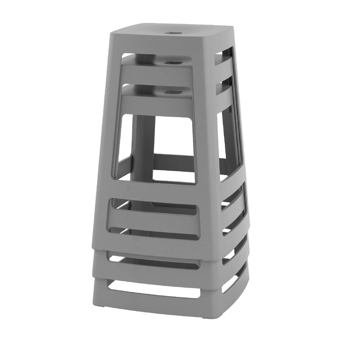 Origin Base Mid Stool Mouse Grey 430x430x560mm (2 Pack) - Image 4