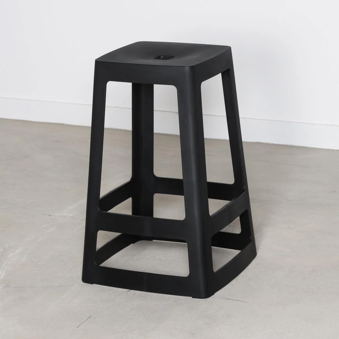 Origin Base Mid Stool Traffic Black 430x430x560mm (2 Pack) - Image 3