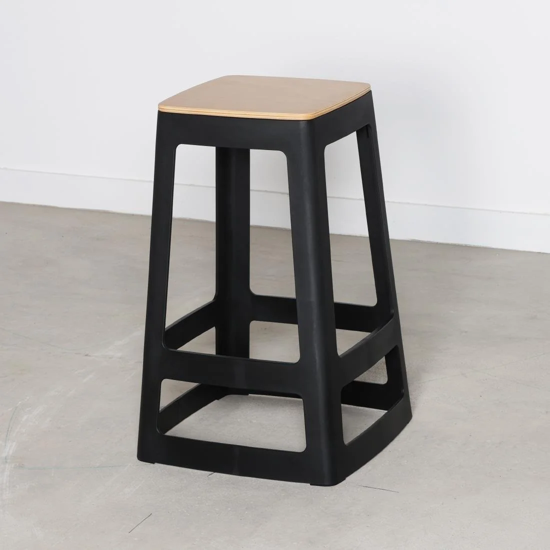 Origin Base Mid Stool Traffic Black 430x430x560mm (2 Pack) - Image 8