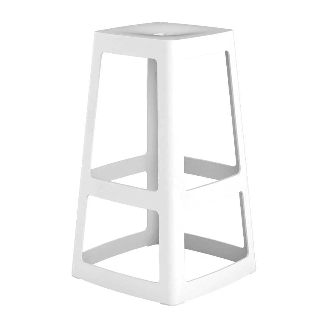 Origin Base High Stool Traffic White 440x440x750mm (2 Pack)