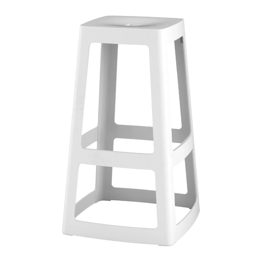 Origin Base High Stool Traffic White 440x440x750mm (2 Pack) - Image 5