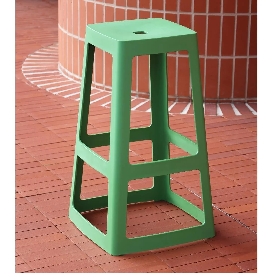 Origin Base High Stool May Green 450x450x750mm (2 Pack) - Image 3