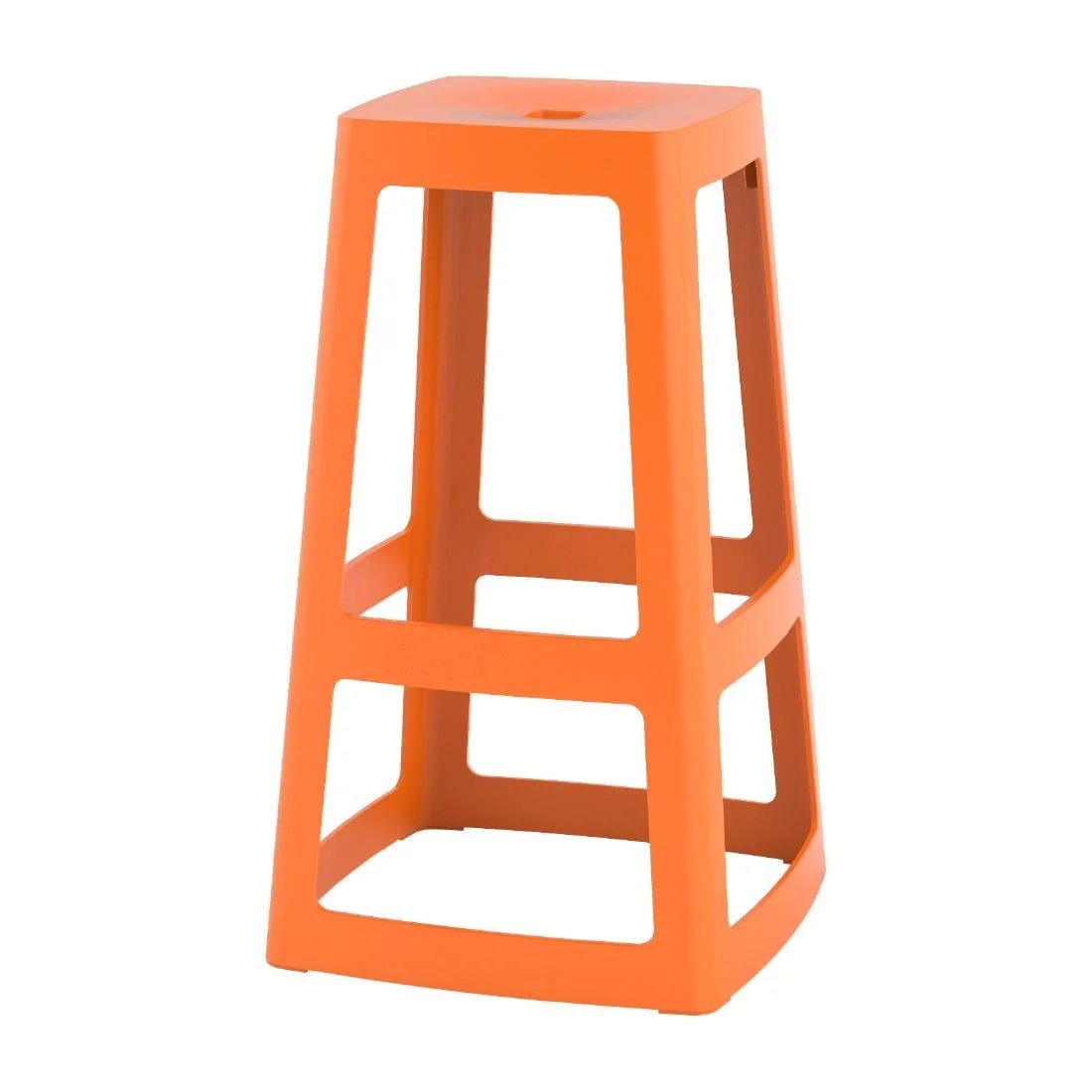Origin Base High Stool Signal Orange 450x450x750mm (2 Pack) - Image 11