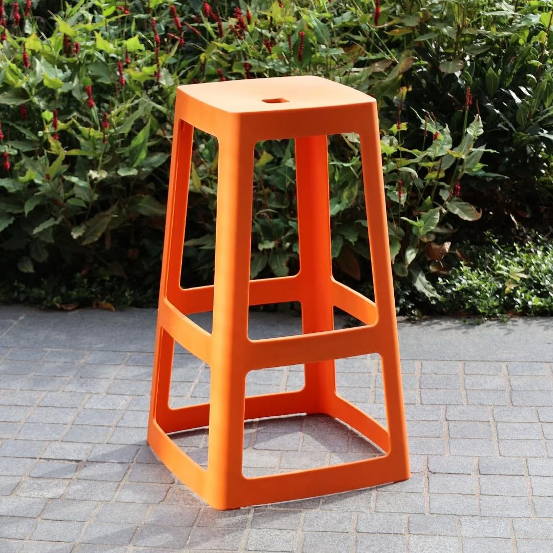 Origin Base High Stool Signal Orange 450x450x750mm (2 Pack) - Image 13