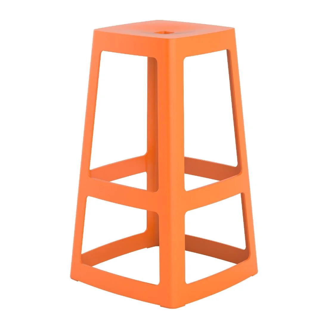 Origin Base High Stool Signal Orange 450x450x750mm (2 Pack)