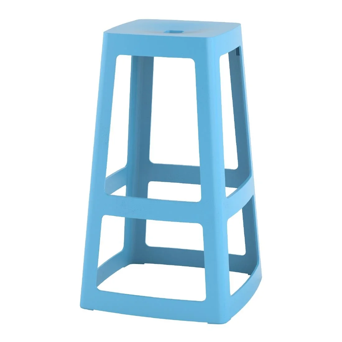 Origin Base High Stool Pastel Blue 450x450x750mm (2 Pack) - Image 3
