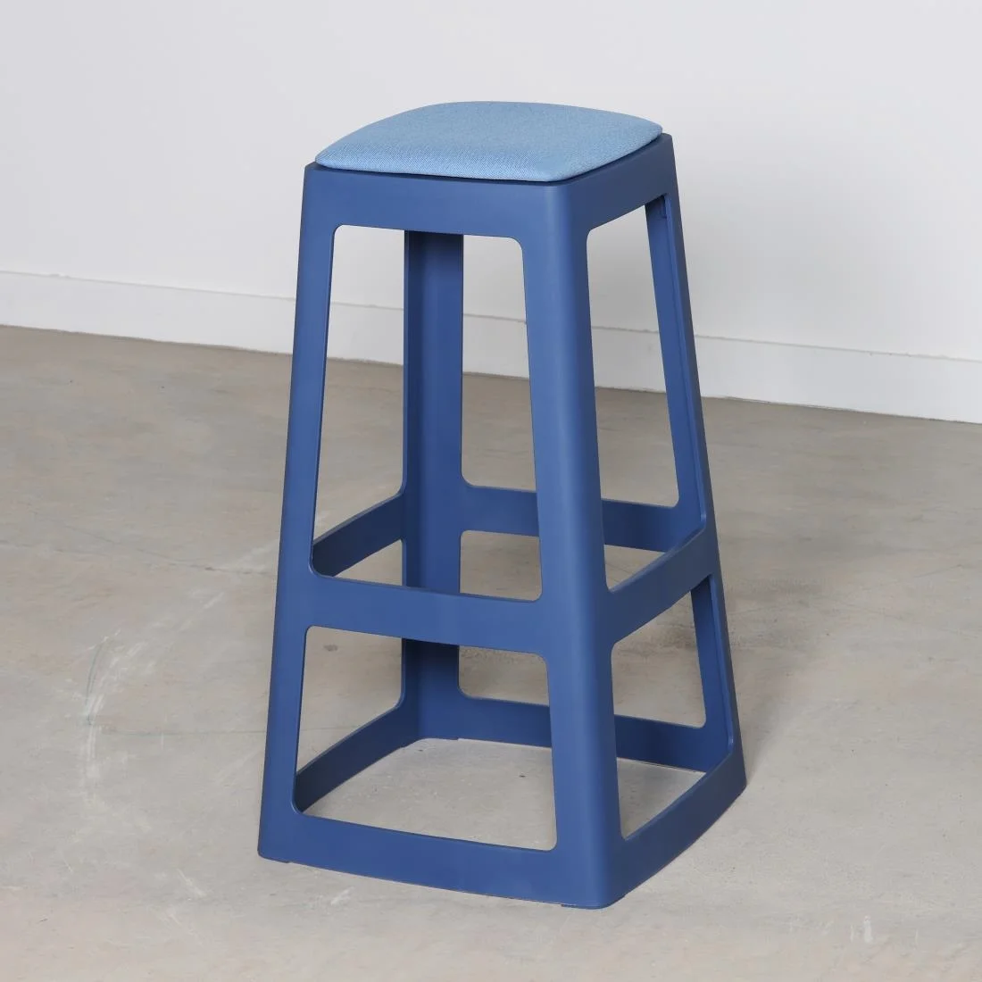 Origin Base High Stool Violet Blue 450x450x750mm (2 Pack) - Image 4